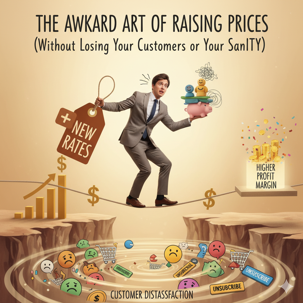 The Awkward Art of Raising Prices (Without Losing Your Customers or Your Sanity)